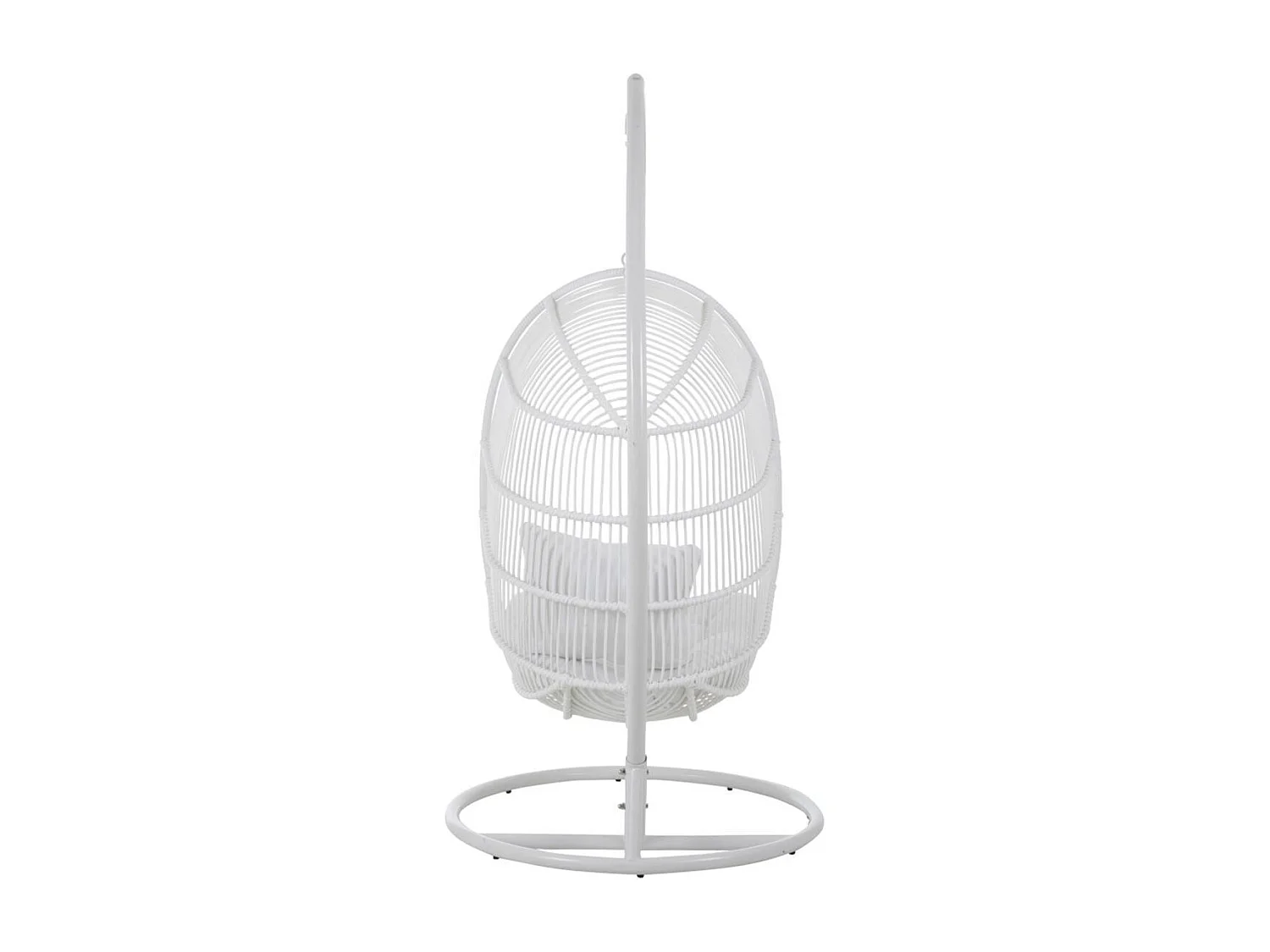 Fauteuil Suspendu Ovale "Aciera" 193cm Blanc