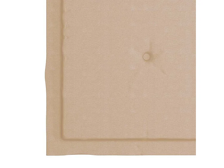 Chaises de jardin avec coussins lot de 2 Acacia solide et acier