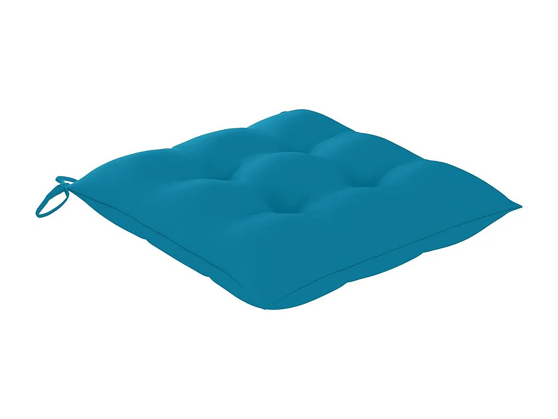 Chaises de jardin 4 pcs avec coussins Bois de teck massif 37