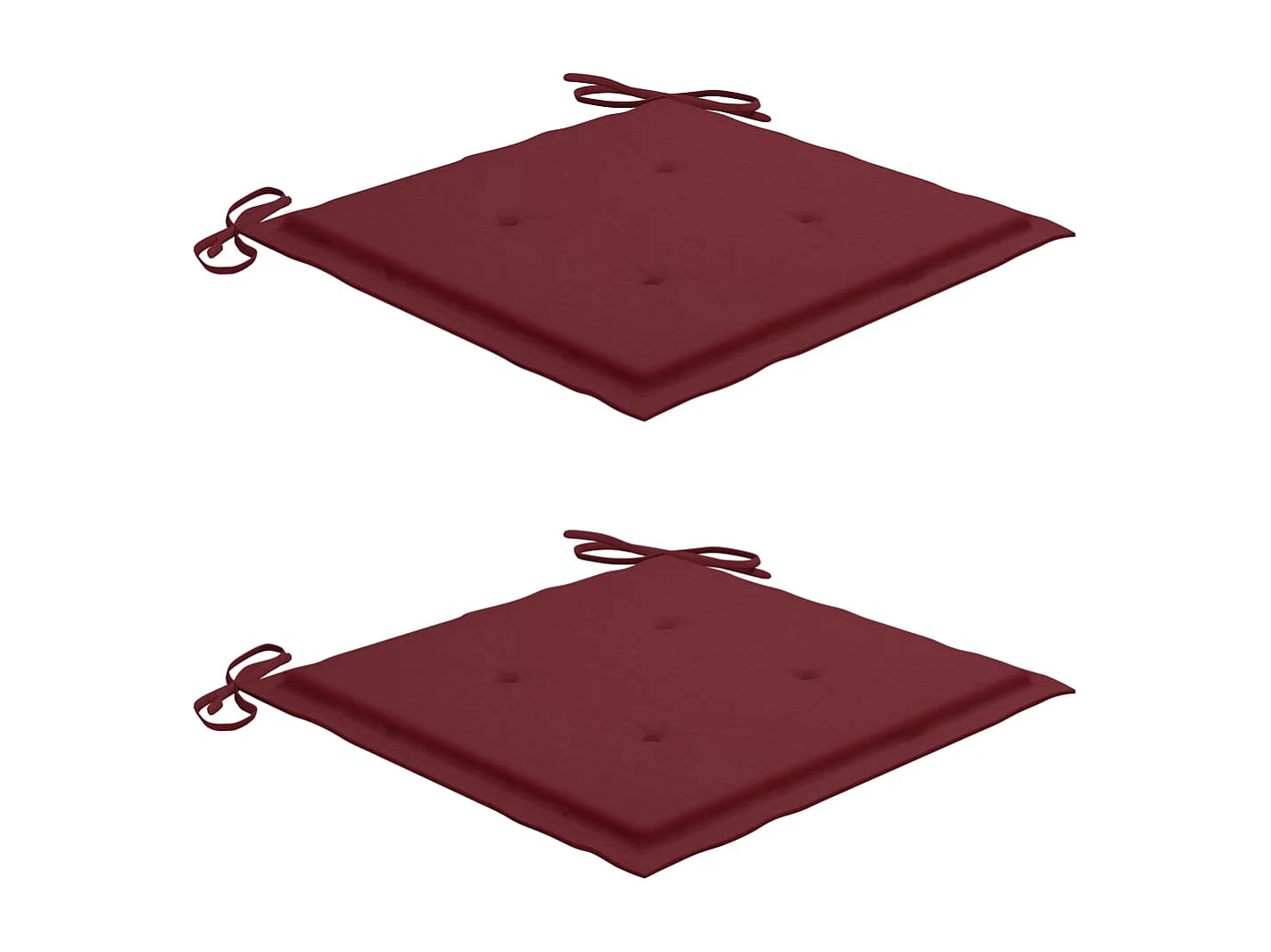 Chaises à dîner d'extérieur 2 pcs avec coussins Acacia massif 31