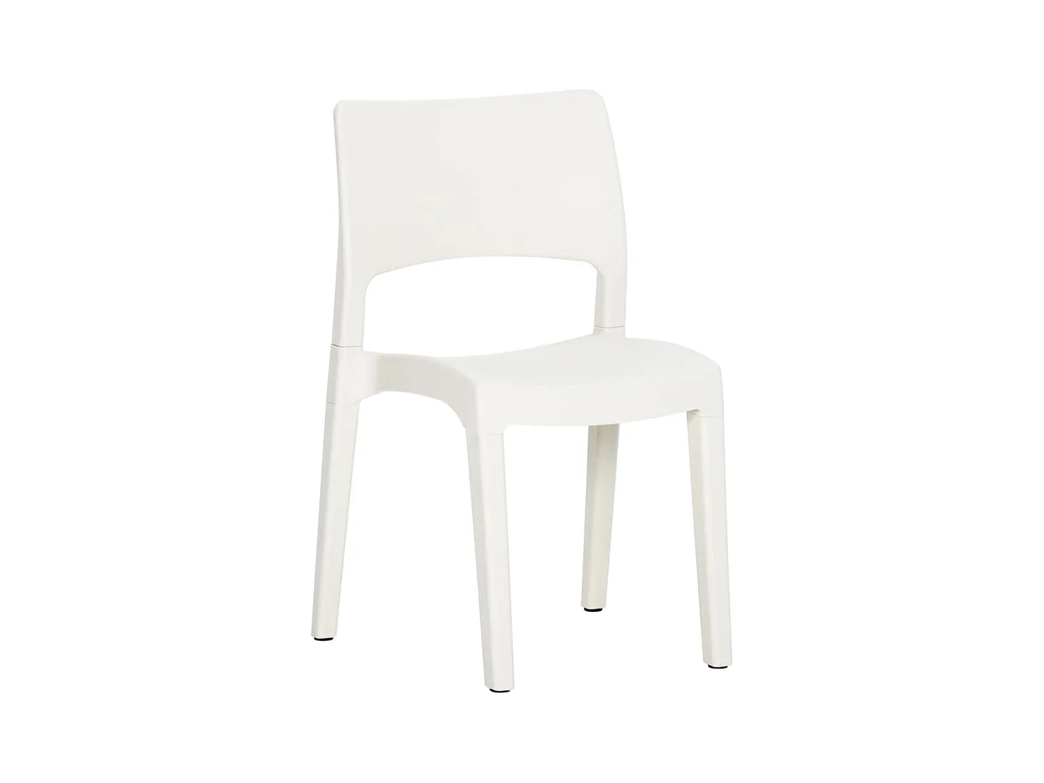 Chaises de jardin 2 pcs Blanc Polypropylène