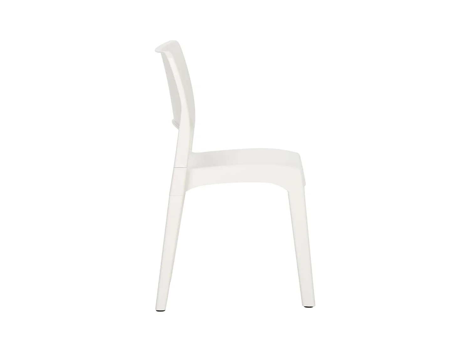 Chaises de jardin 2 pcs Blanc Polypropylène