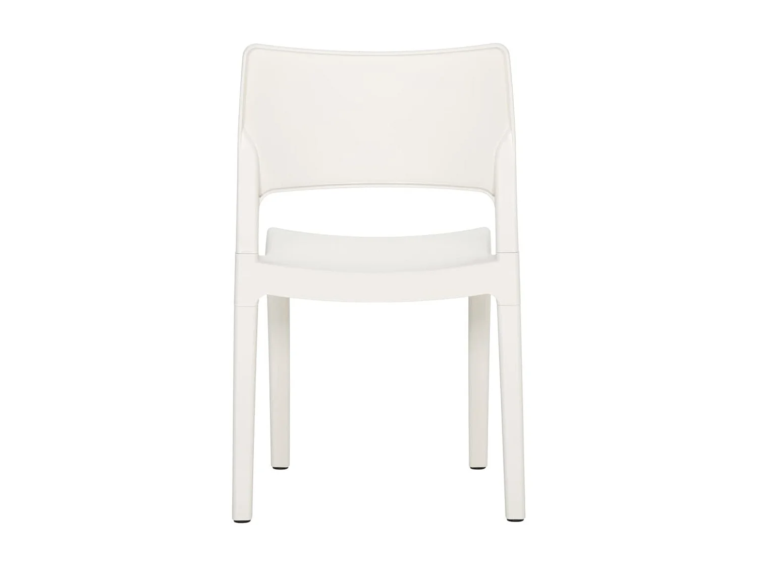 Chaises de jardin 2 pcs Blanc Polypropylène