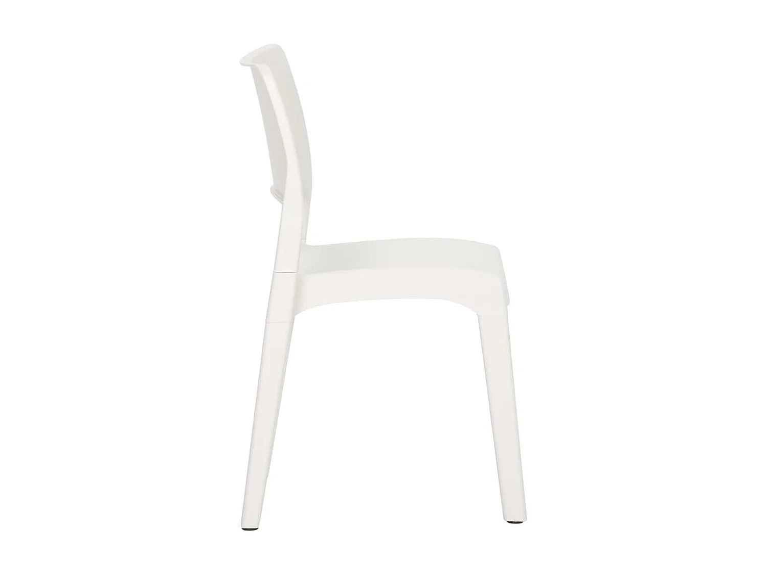 Chaises de jardin 2 pcs Blanc Polypropylène