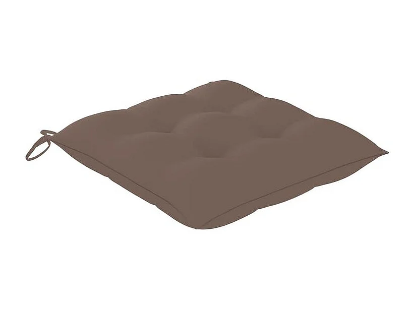 Chaises de jardin lot de 4 avec coussins Bois d'acacia massif