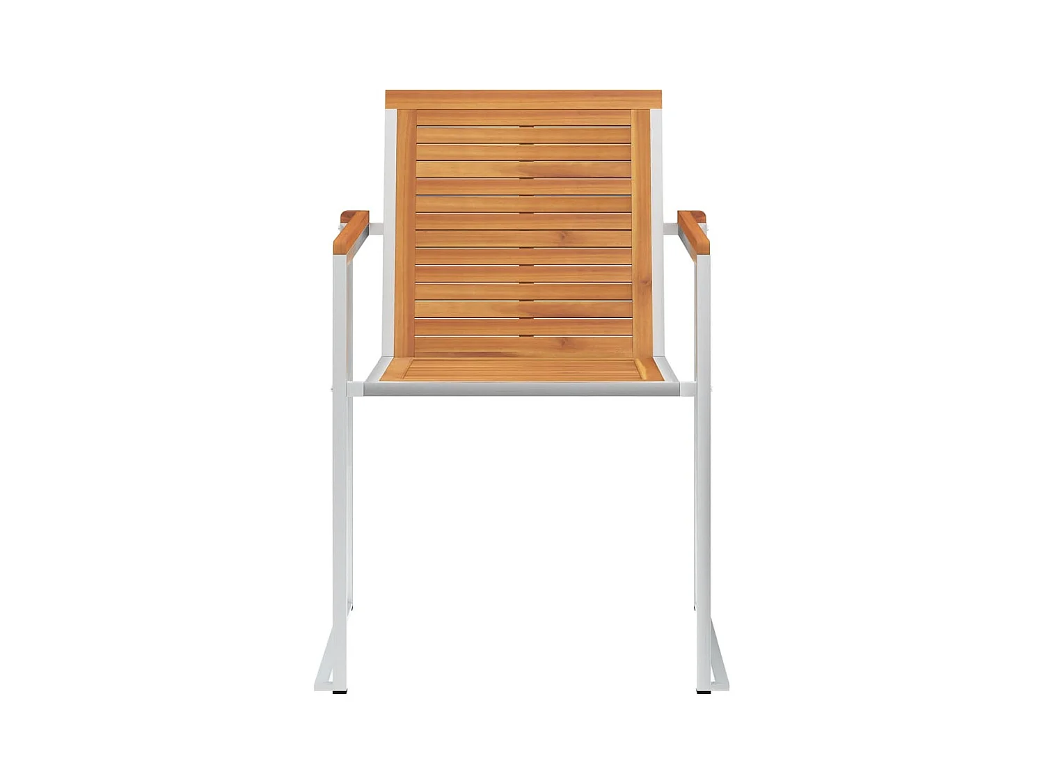 Chaises de jardin 8 pcs avec coussins Bois d'acacia solide 2