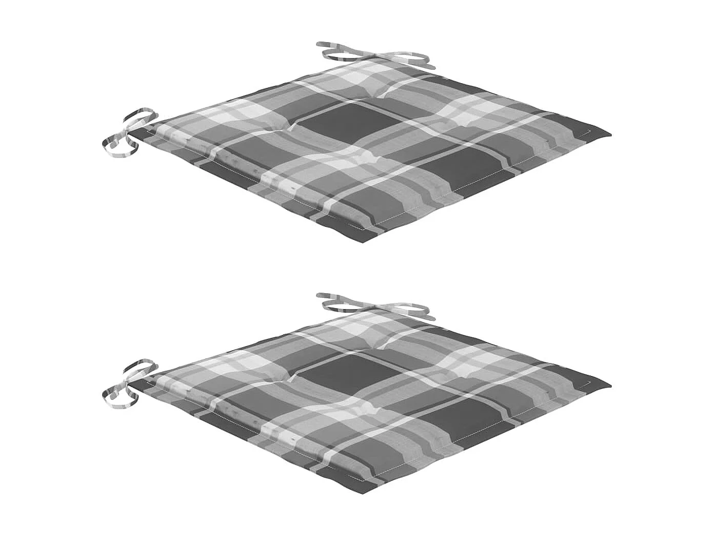 Chaises pliables de jardin 2 pcs avec coussins Bambou 8