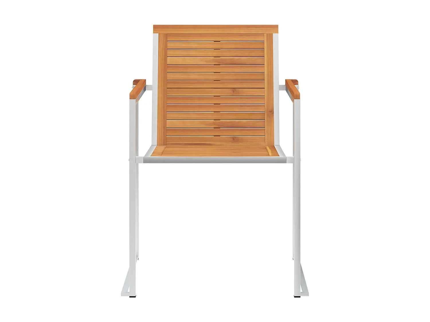 Chaises de jardin 8 pcs avec coussins Bois d'acacia solide 3