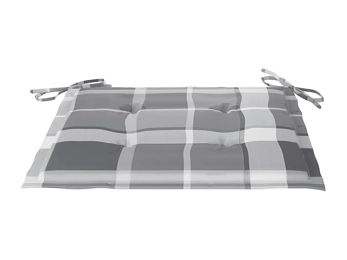 Chaises de jardin 4 pcs avec coussins Bois de teck massif 47