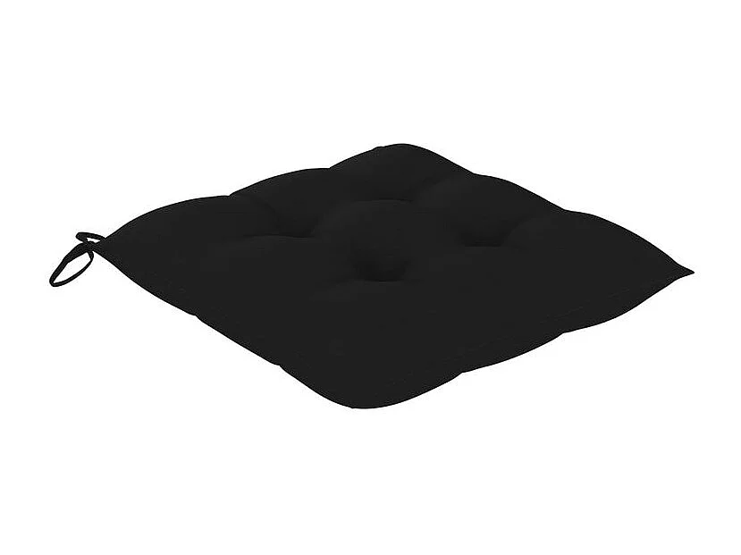 Chaises de jardin lot de 8 avec coussins Bois d'acacia solide