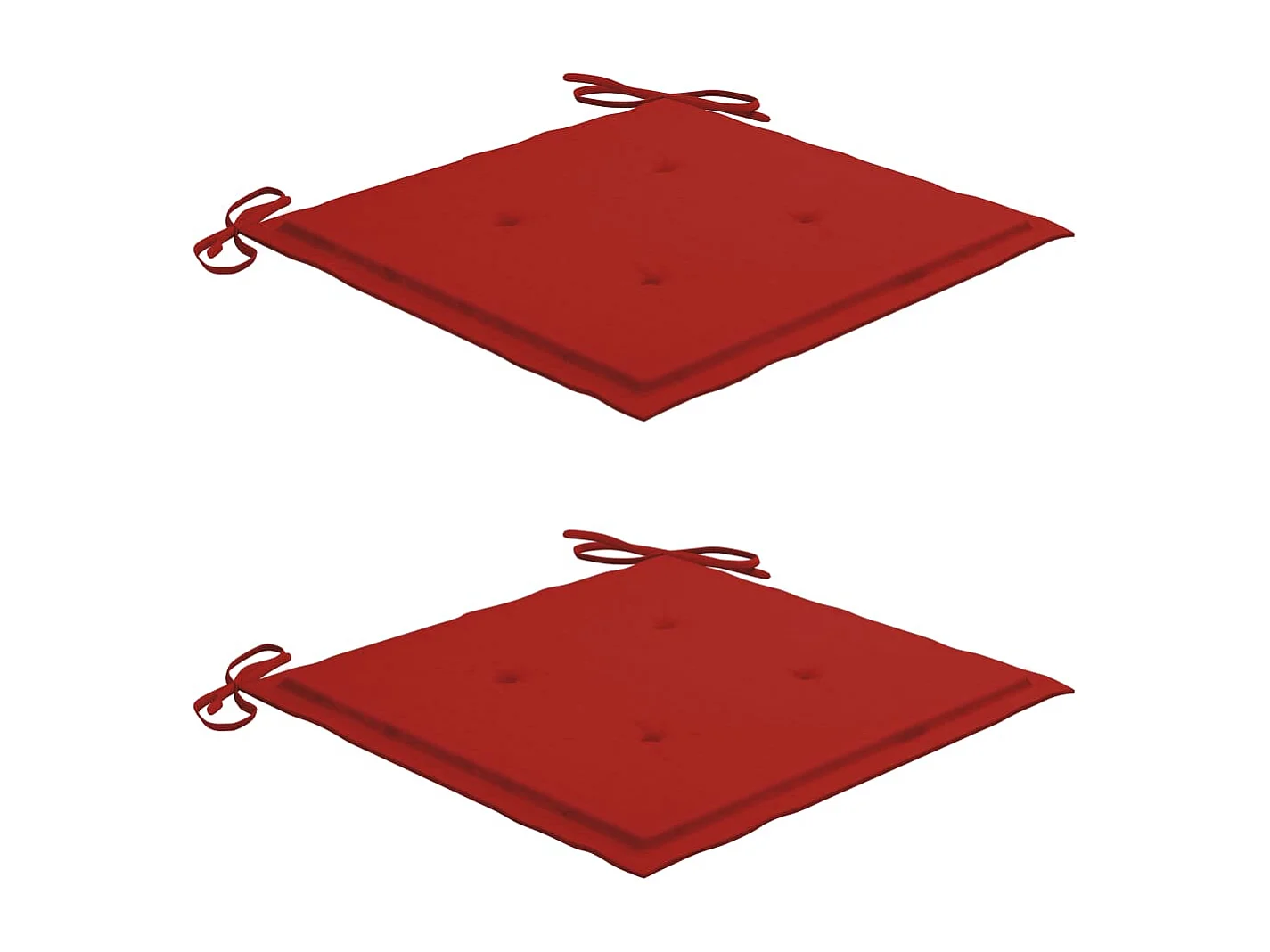 Chaises de jardin avec coussins 2 pcs Teck solide et acier 25