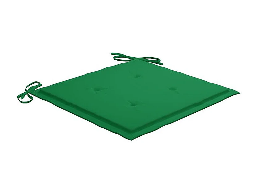 Chaises de jardin avec coussins lot de 2 Acacia solide et acier