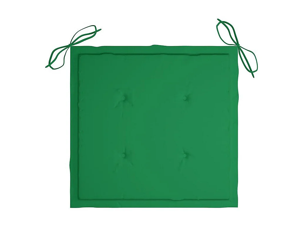 Chaises de jardin avec coussins lot de 2 Acacia solide et acier