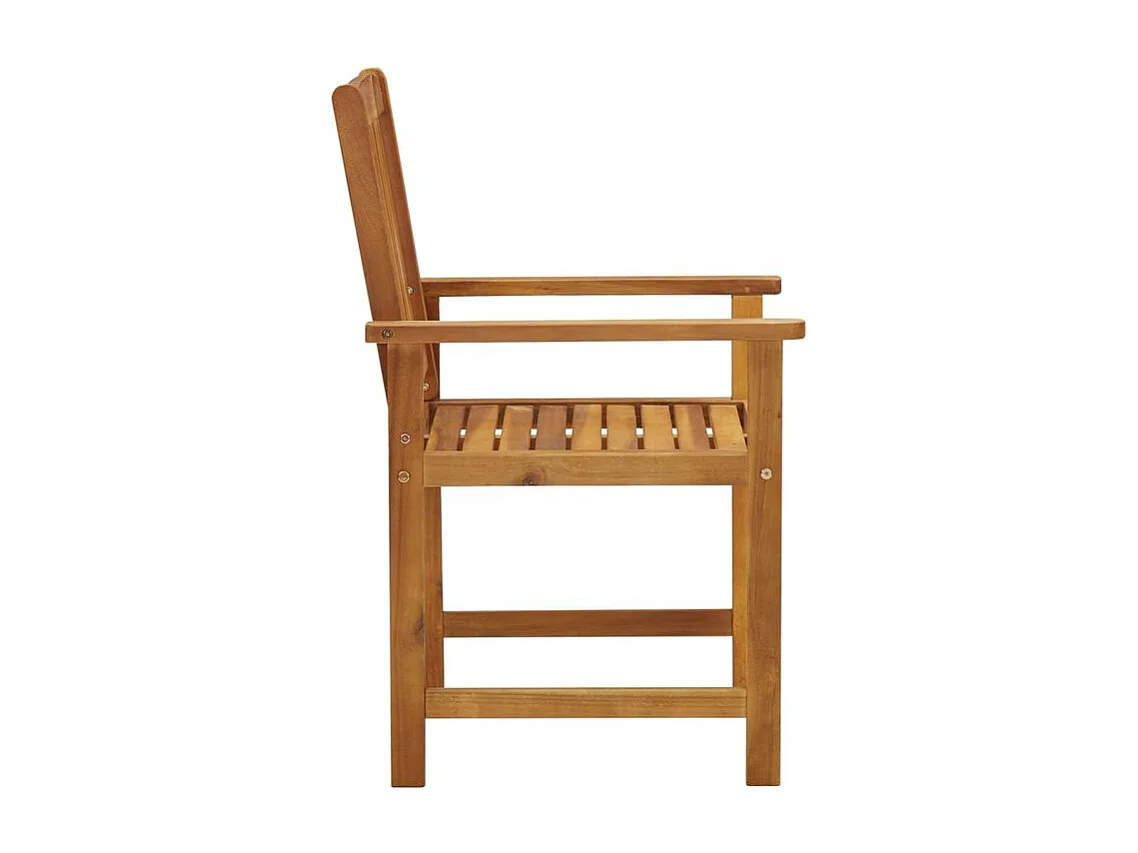 Chaises de jardin avec coussins 2 pcs Bois d'acacia massif