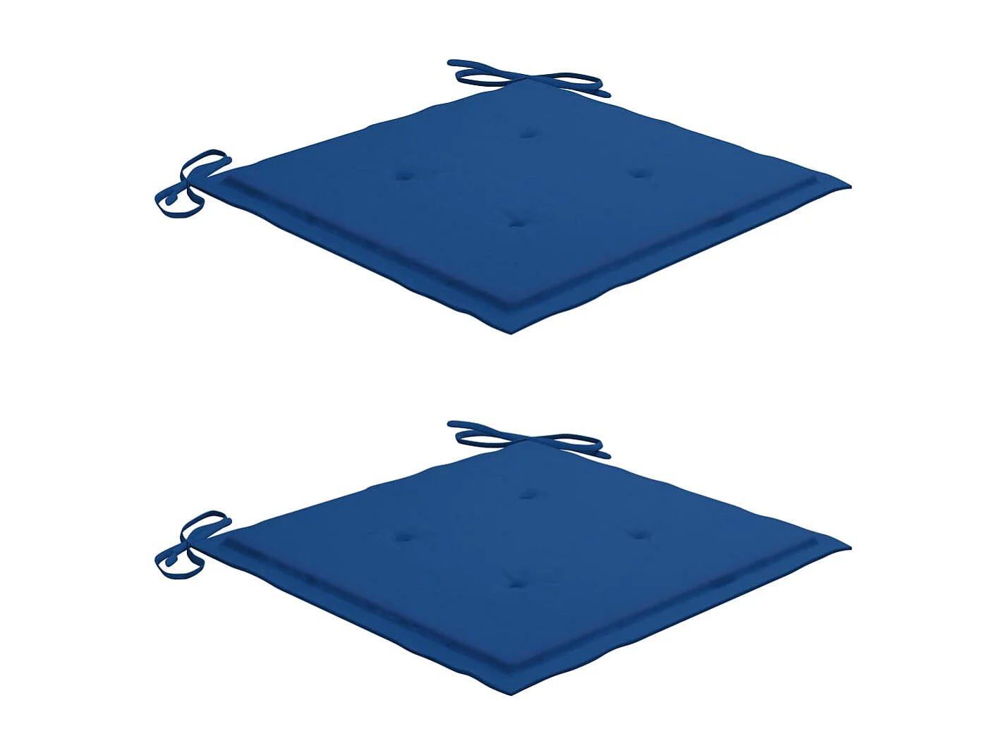 Chaises de jardin avec coussins 2 pcs Teck solide et acier 3