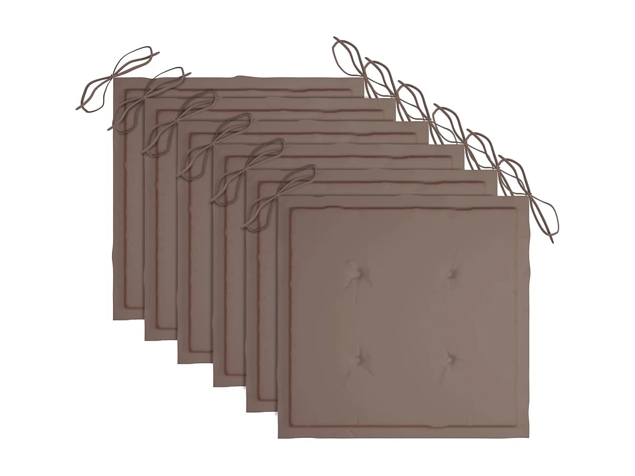 Chaises de jardin 6 pcs avec coussins Bois de teck massif 32