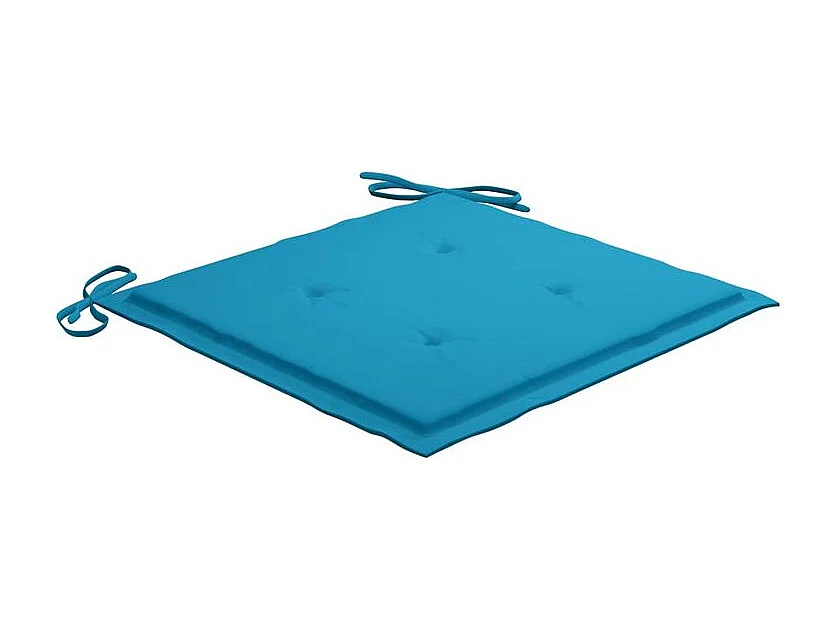 Chaises de jardin avec coussins lot de 2 Acacia solide et acier