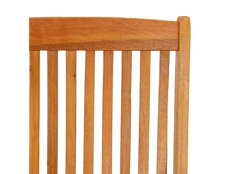 Chaises de jardin pliables lot de 2 Bois d'eucalyptus massif