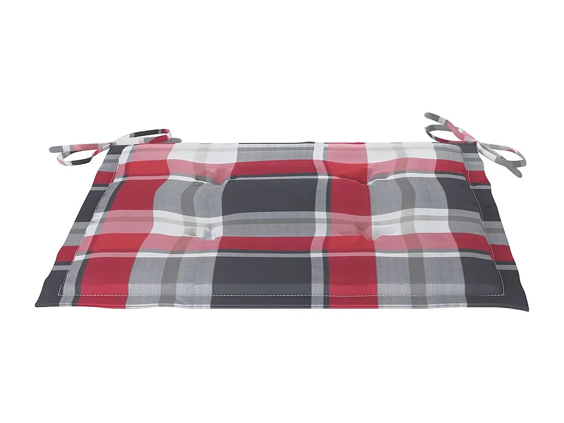 Chaises de jardin 4 pcs avec coussins Bois de teck massif 46