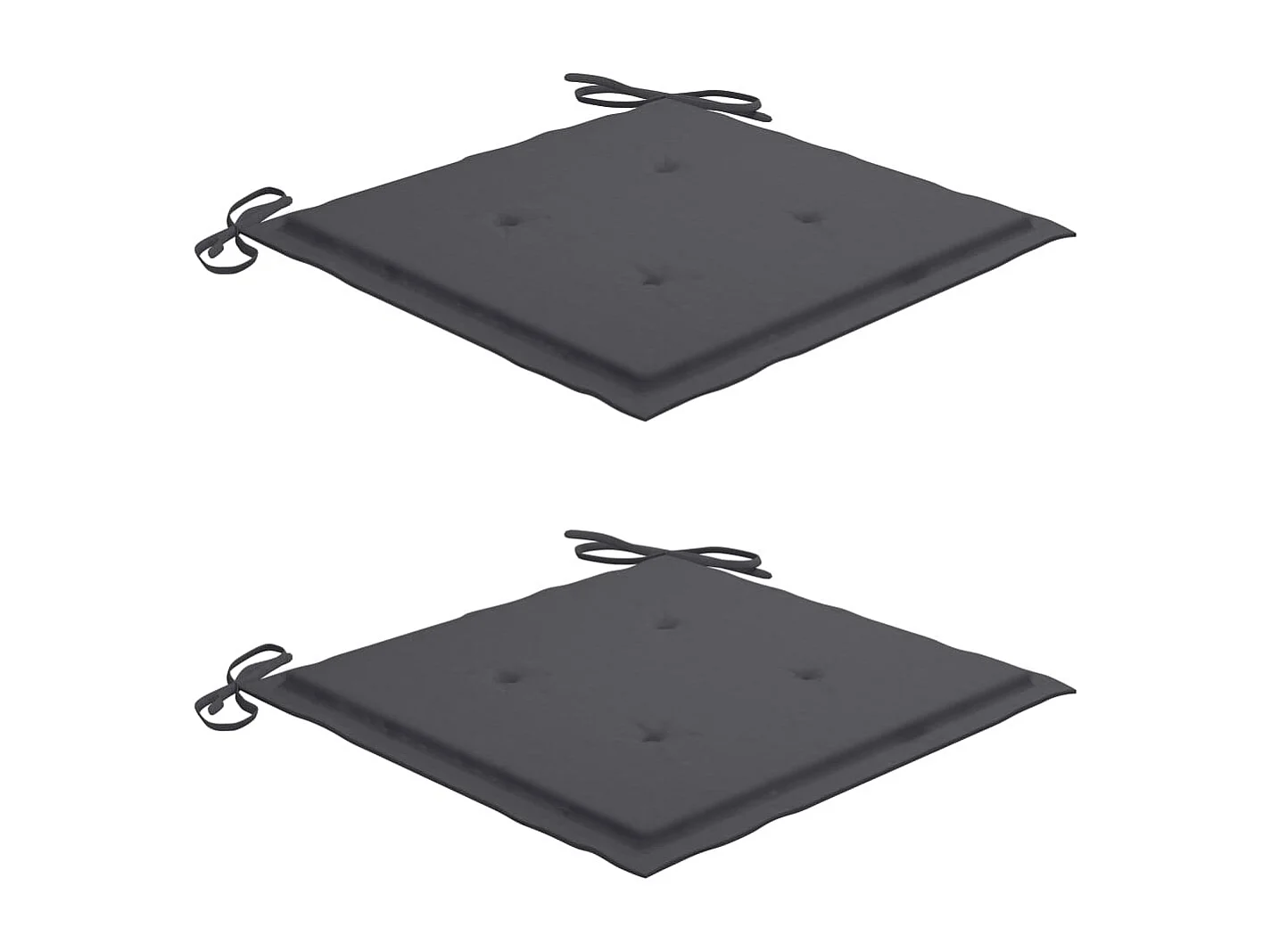 Chaises de jardin avec coussins 2 pcs Teck solide et acier 12