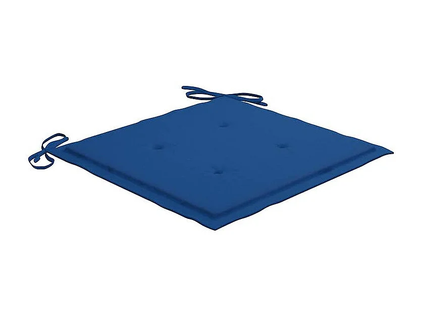 Chaises de jardin avec coussins lot de 2 Acacia solide et acier