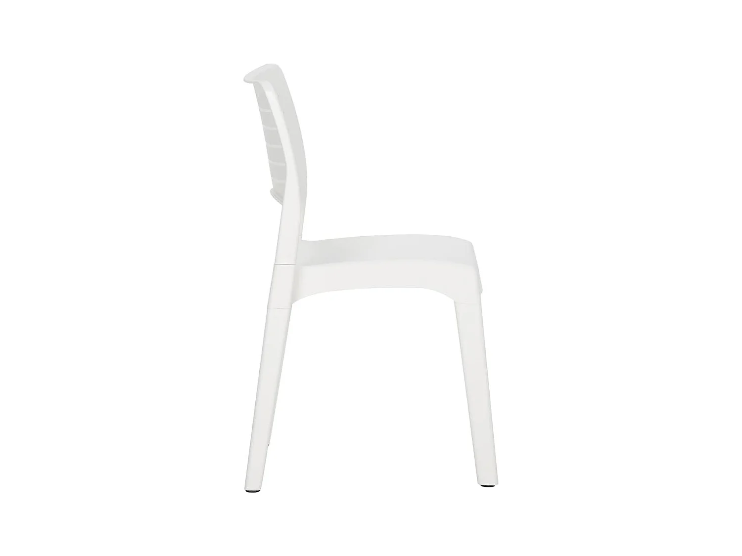Chaises de jardin 2 pcs Blanc Polypropylène