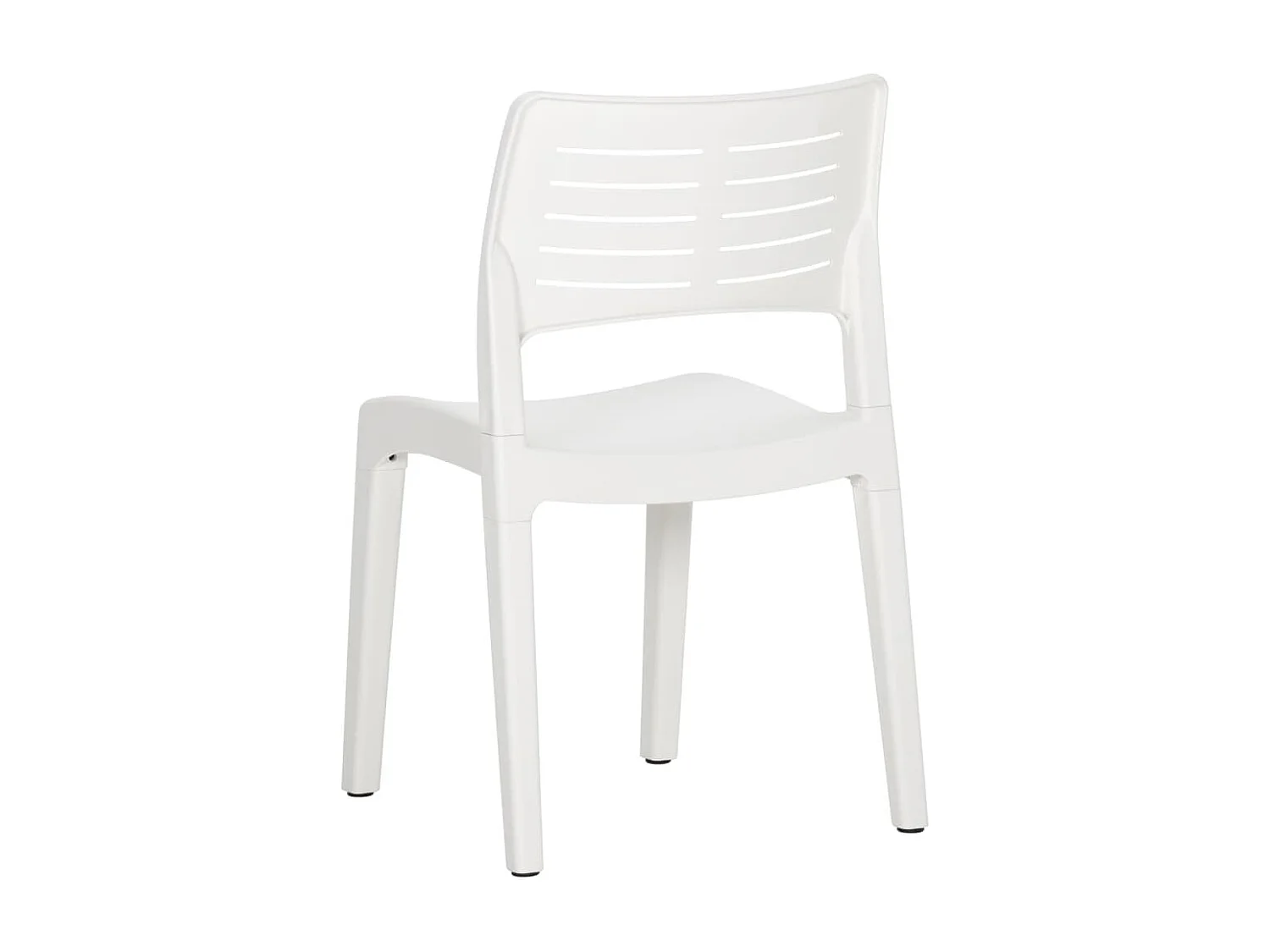 Chaises de jardin 2 pcs Blanc Polypropylène