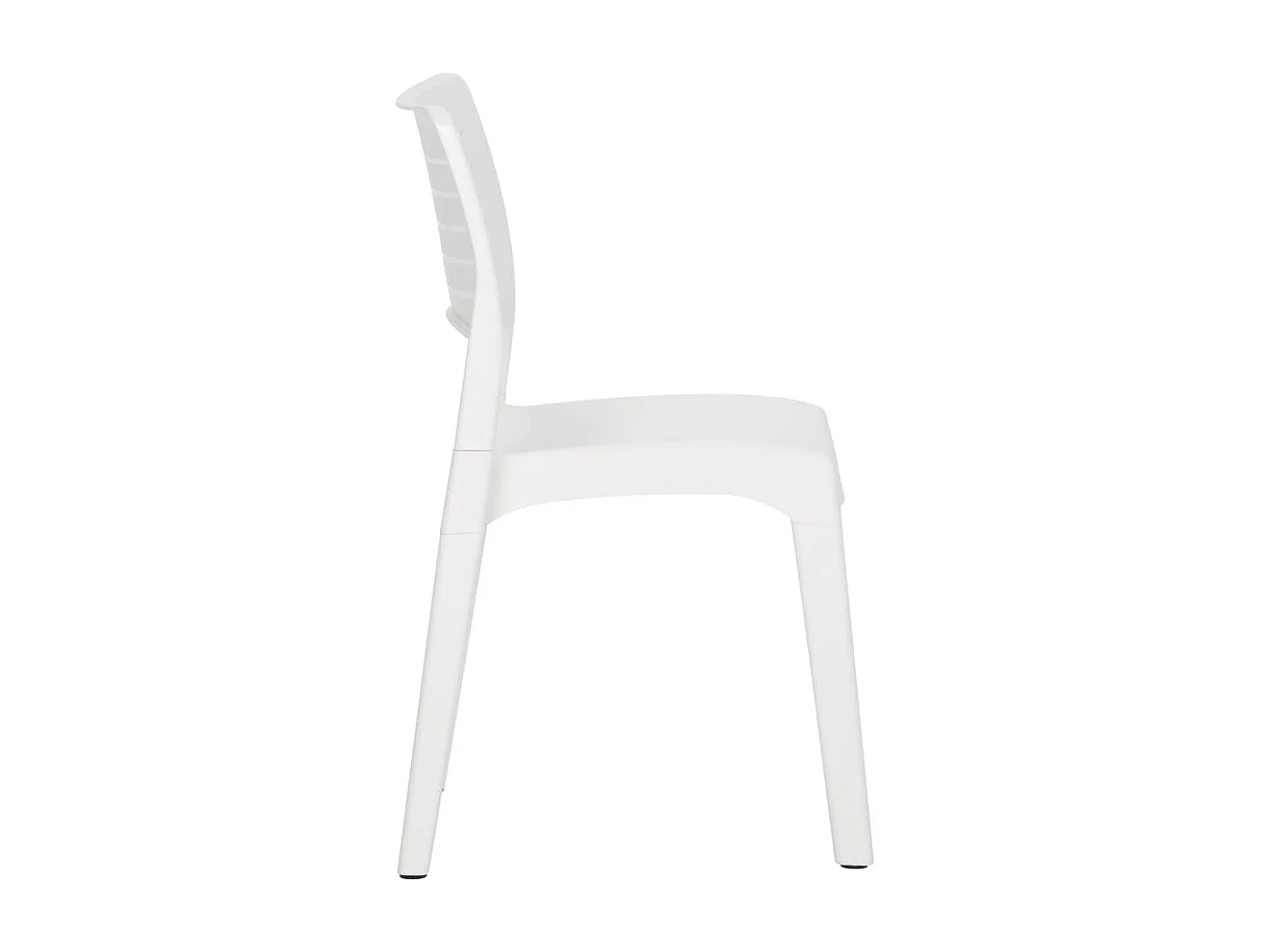 Chaises de jardin 2 pcs Blanc Polypropylène