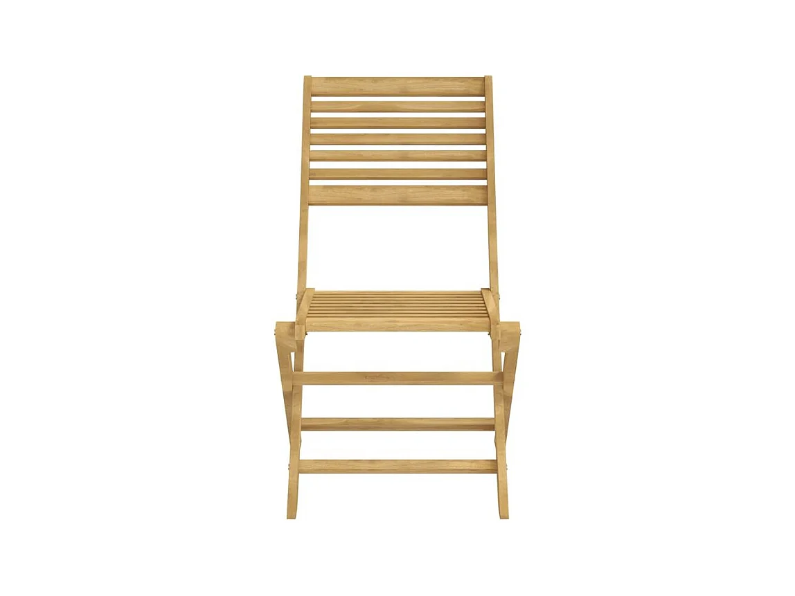 Chaises pliables de jardin lot de 8 bois massif d'acacia