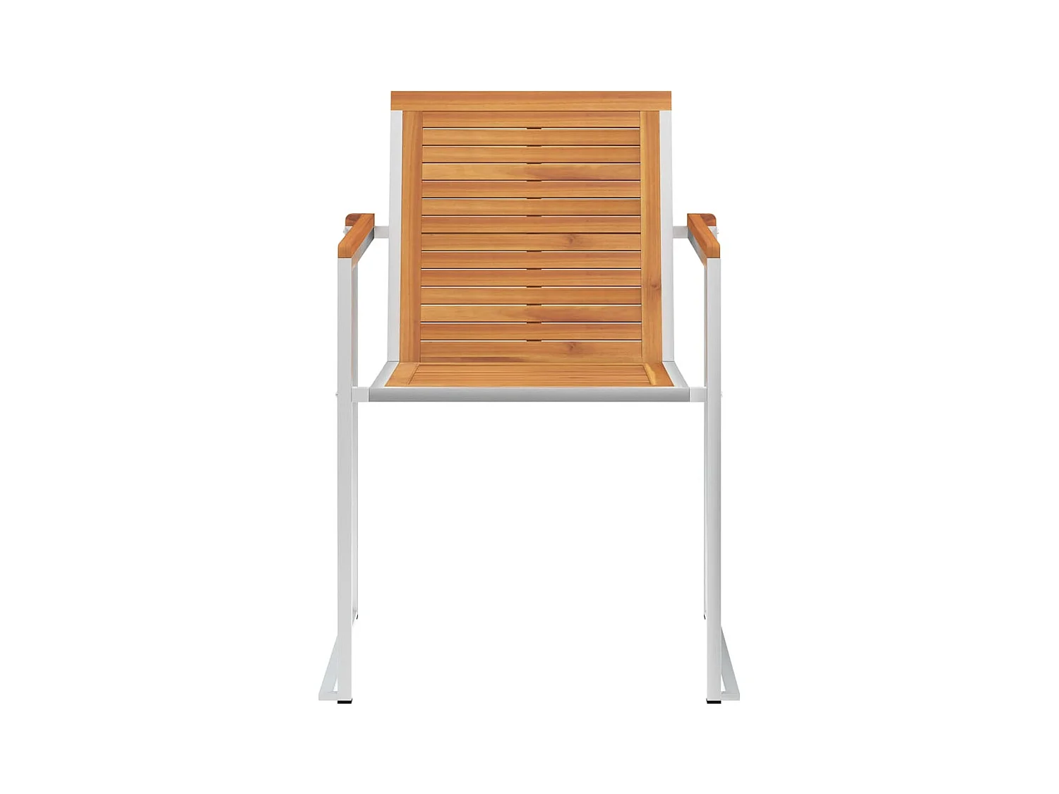 Chaises de jardin 8 pcs avec coussins Bois d'acacia solide 5