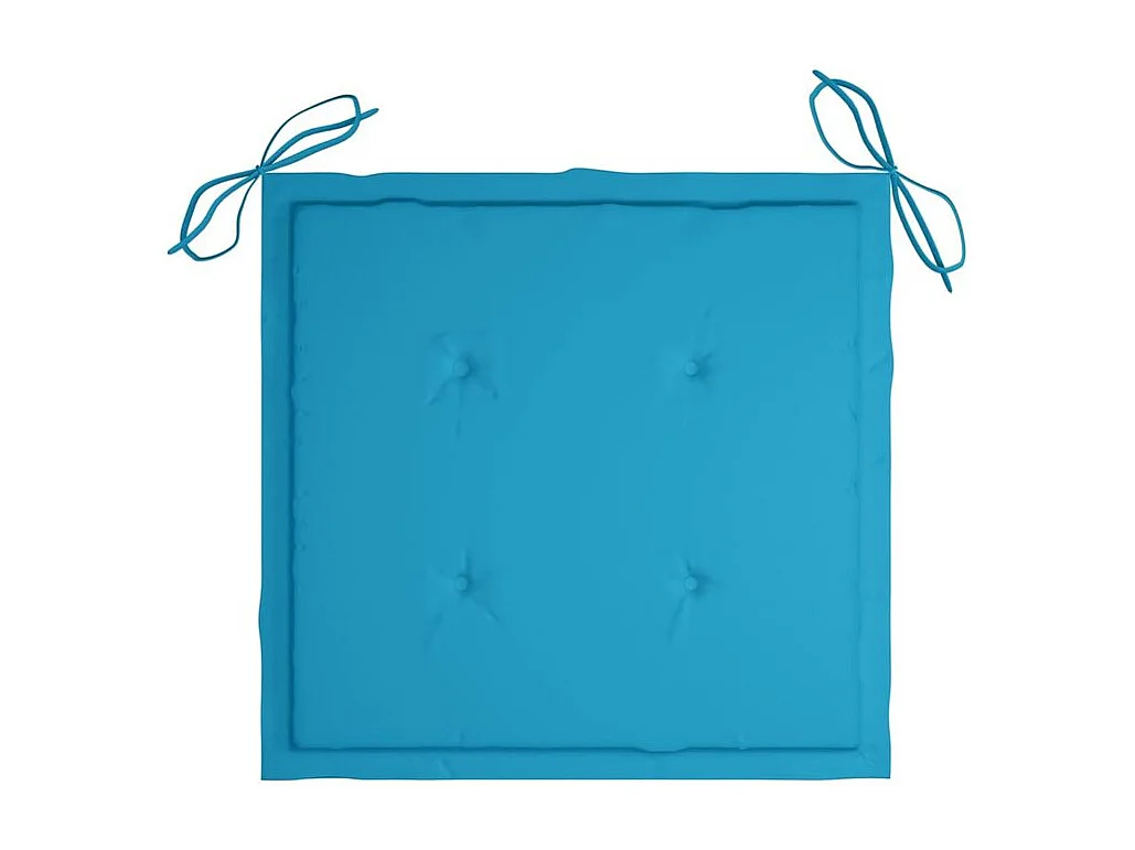 Chaises de jardin lot de 6 avec coussins Bois d'acacia solide