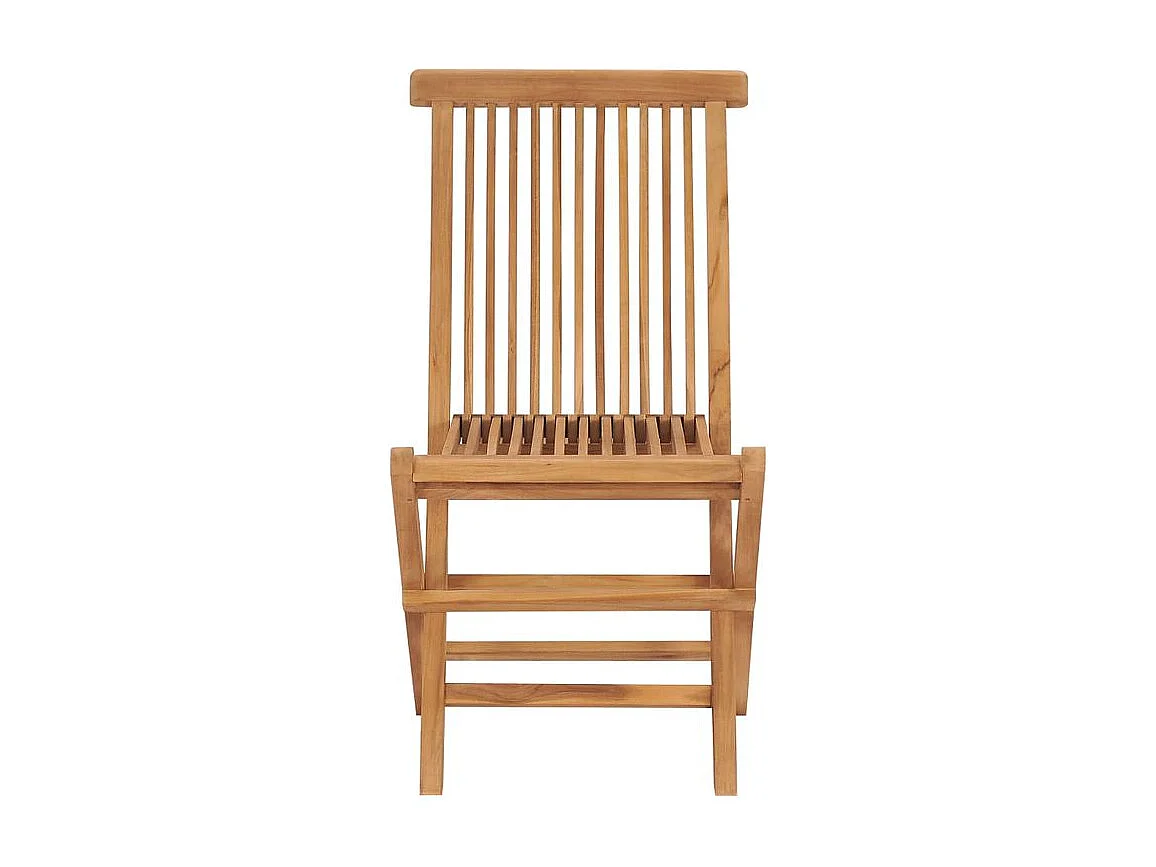 Chaises pliables de jardin 6 pcs Bois de teck solide