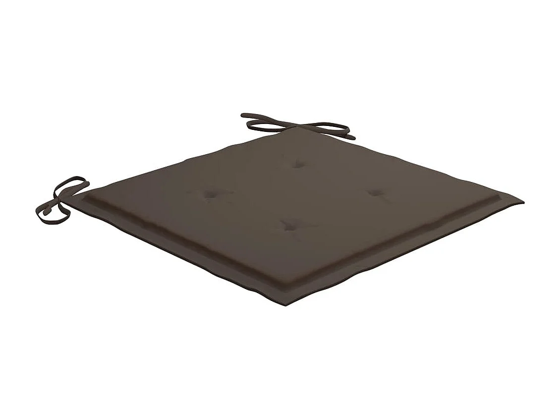 Chaises de jardin avec coussins 2 pcs Teck solide et acier 27