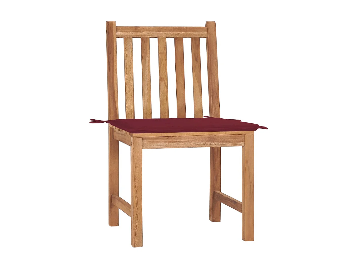 Chaises de jardin 2 pcs avec coussins Bois de teck massif 25