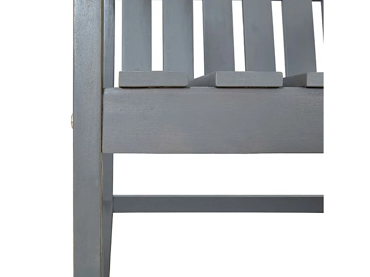 Chaises de jardin 2 pcs Gris Bois d'acacia solide