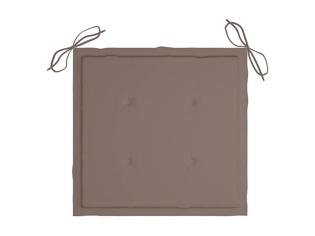 Chaises de jardin lot de 6 avec coussins Bois d'acacia solide