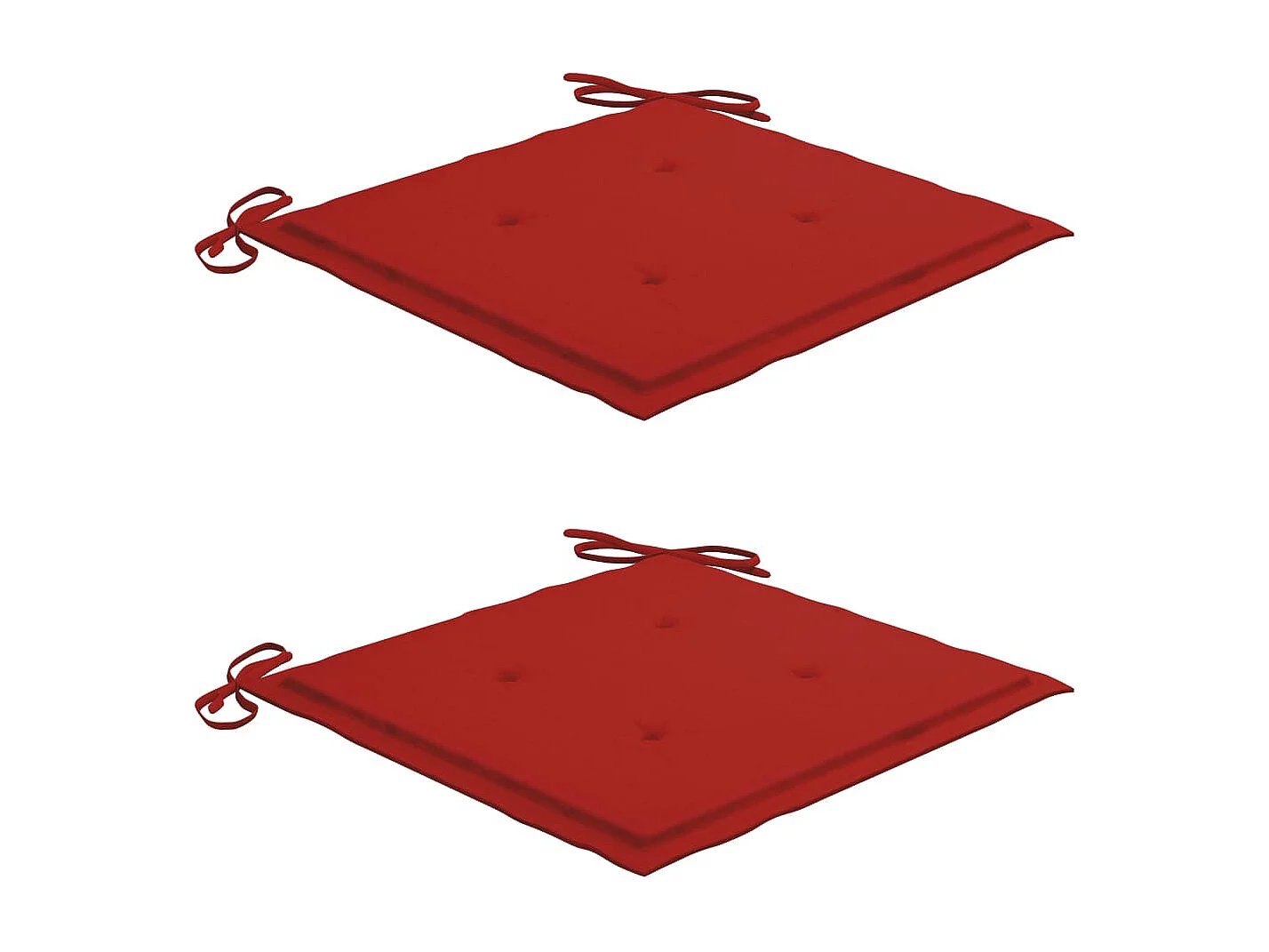 Chaises de jardin avec coussins 2 pcs Acacia solide et acier 3