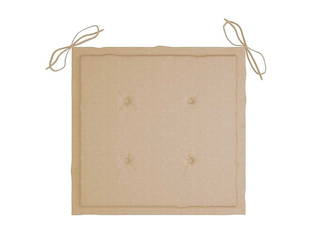 Chaises de jardin lot de 6 avec coussins Bois d'acacia solide