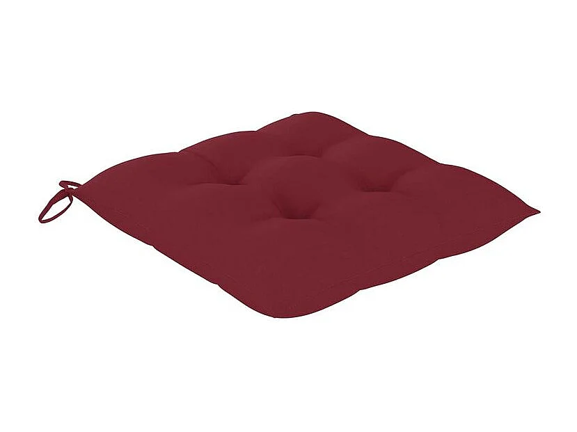 Chaises de jardin lot de 4 avec coussins Bois d'acacia massif