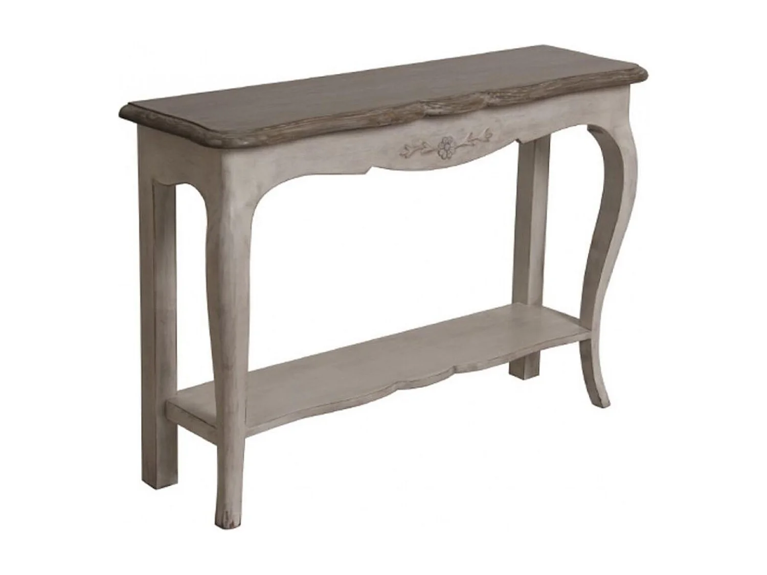 Console pieds galbés Bois Gris - Château Interior's