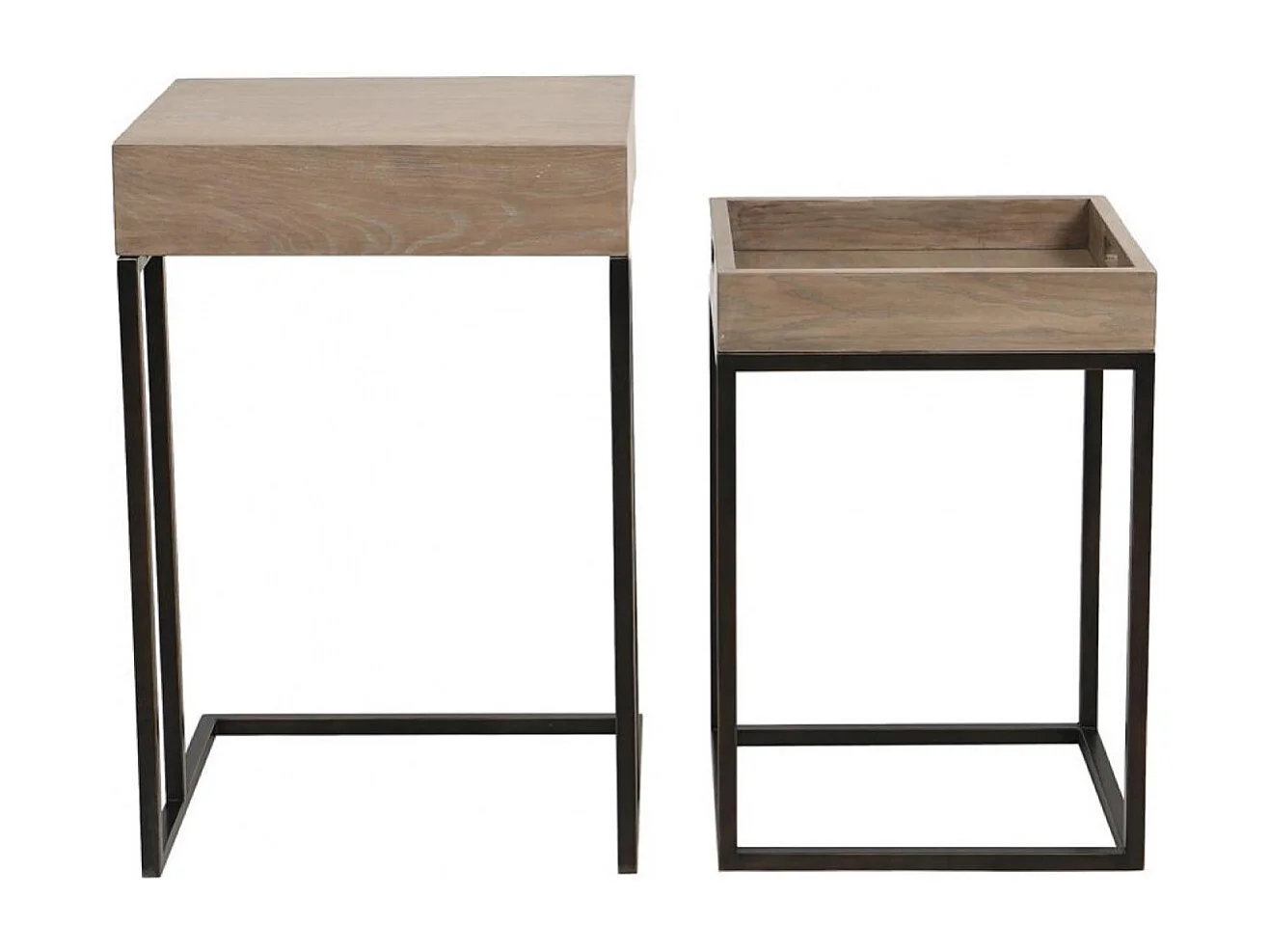 Tables gigognes Bois Marron - Demeure Interior's