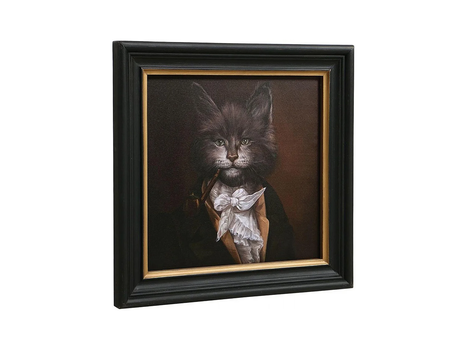 Portrait chat Bois Multicolore - Chic Interior's