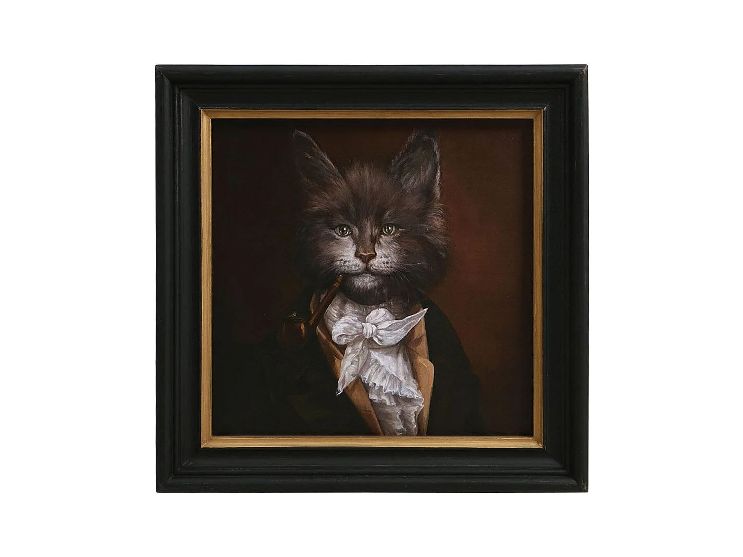 Portrait chat Bois Multicolore - Chic Interior's