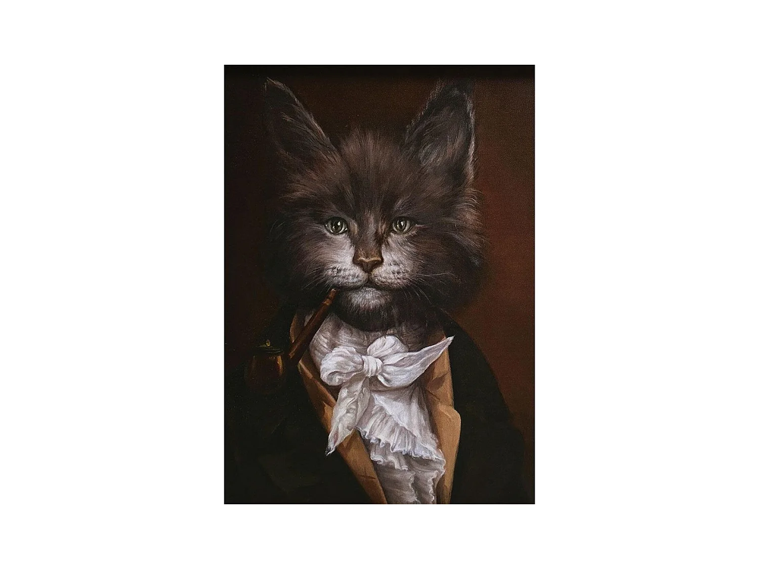 Portrait chat Bois Multicolore - Chic Interior's