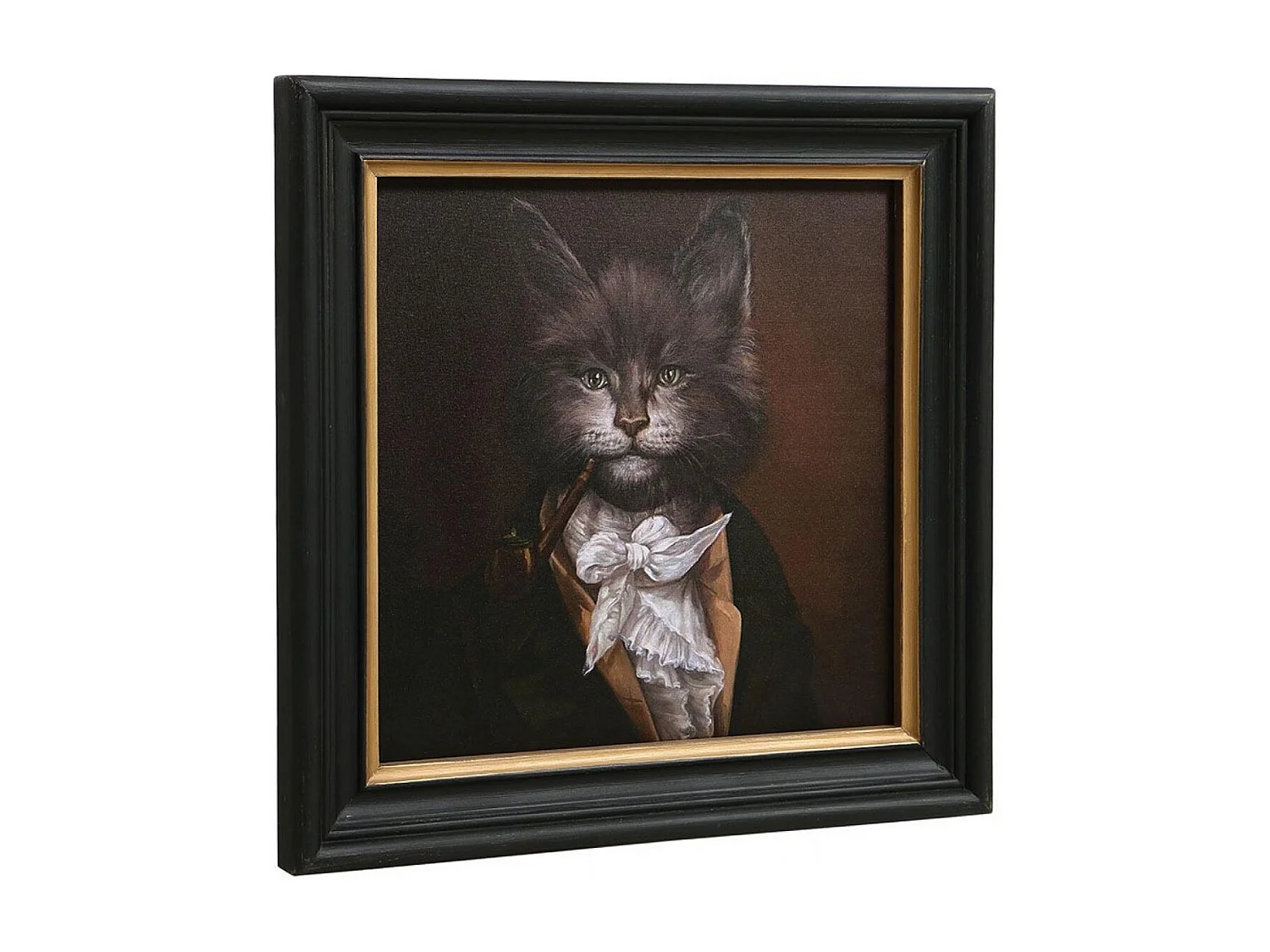 Portrait chat Bois Multicolore - Chic Interior's