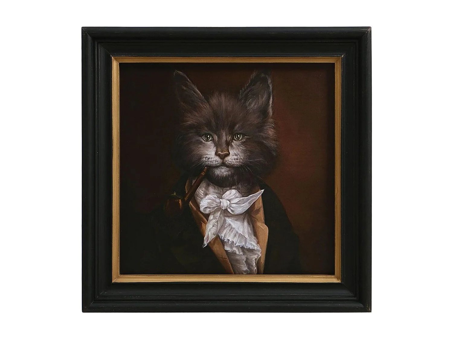 Portrait chat Bois Multicolore - Chic Interior's