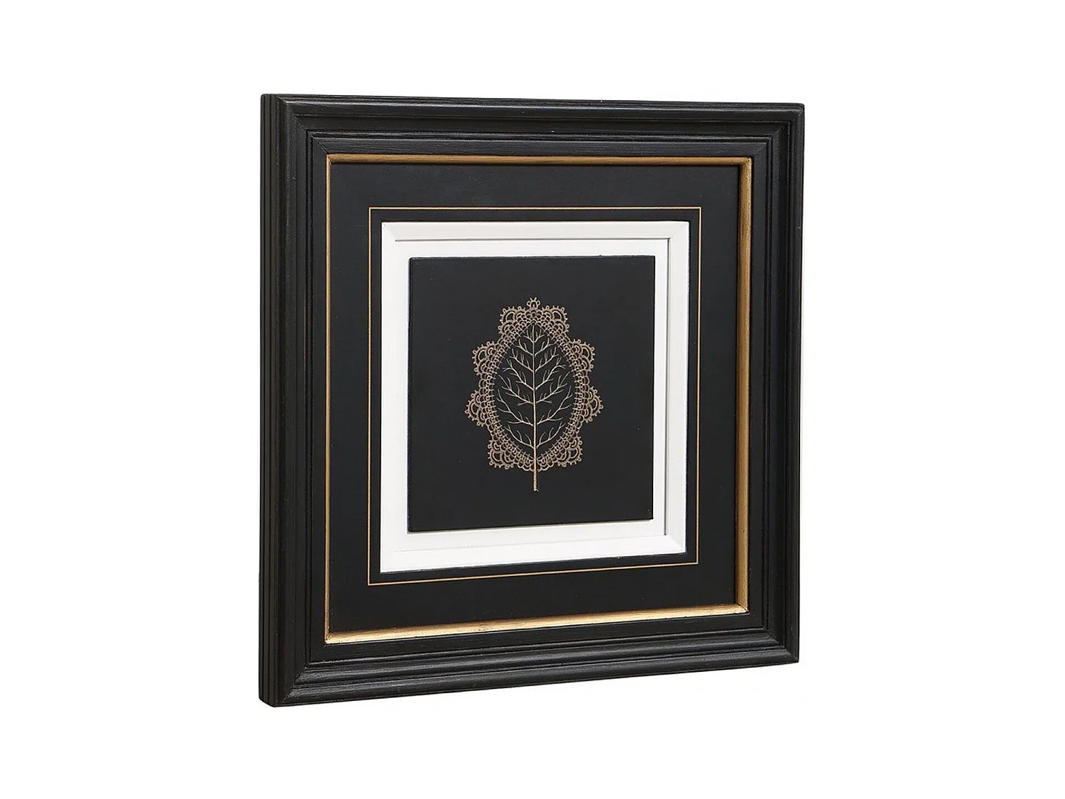 Gravure insecte (set de 4) Bois Noir - Chic Interior's