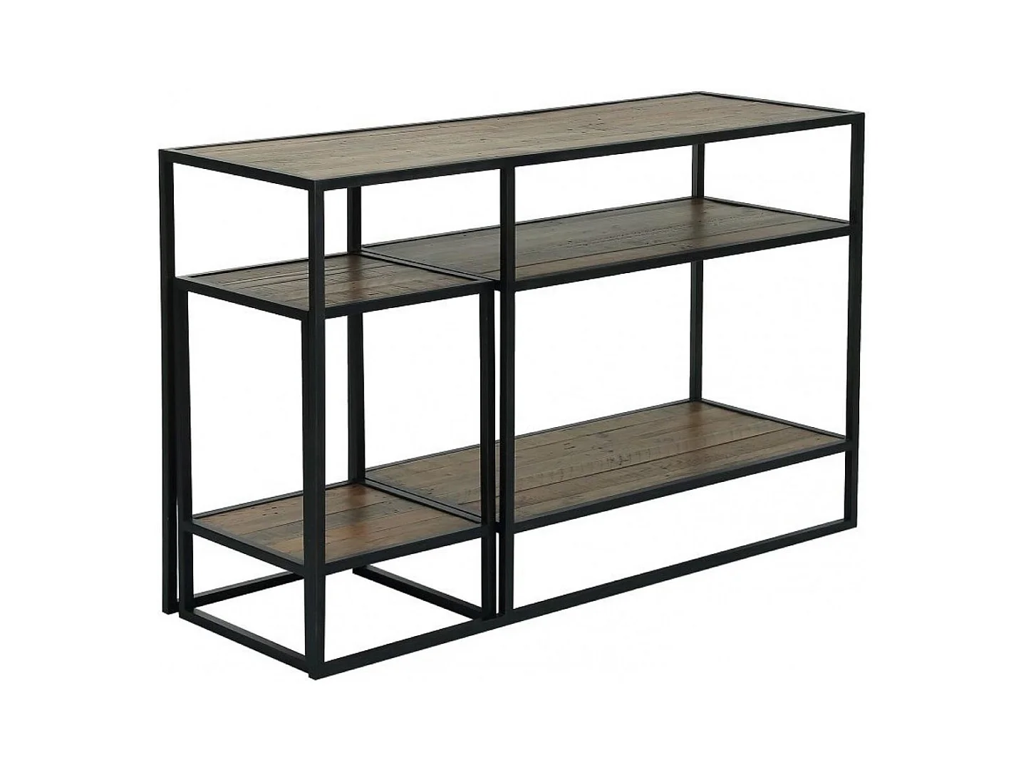 Console avec bout de canapé gigogne Bois Marron - Manufacture Interior's