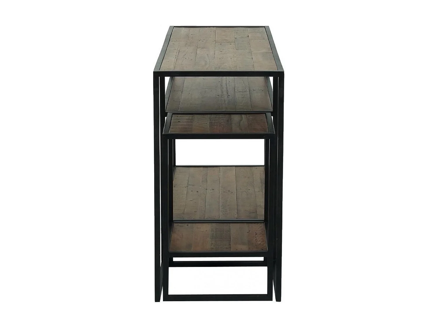 Console avec bout de canapé gigogne Bois Marron - Manufacture Interior's