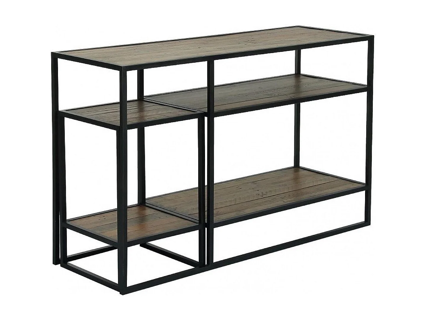 Console avec bout de canapé gigogne MDF Marron - Manufacture Interior's